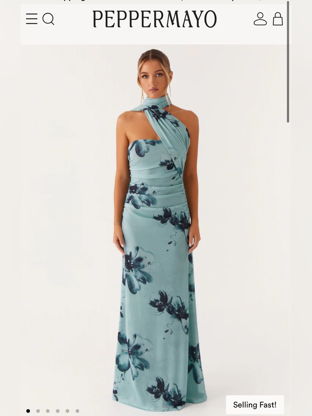 Peppermayo Blue Songbird Maxi Dress